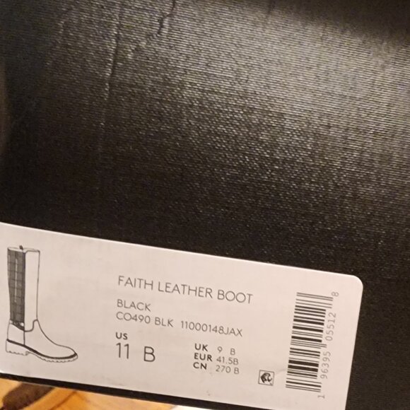 COACH Womens Faith Buckled Lug-Sole Black Leather from Macy’s - c025 - Picture 13 of 13